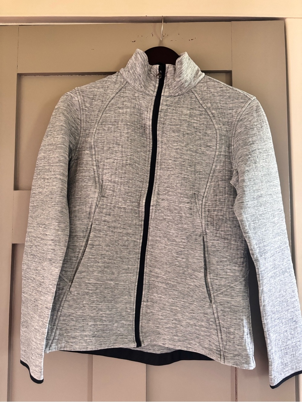 lululemon athletica Heathered Light Gray Full-Zip